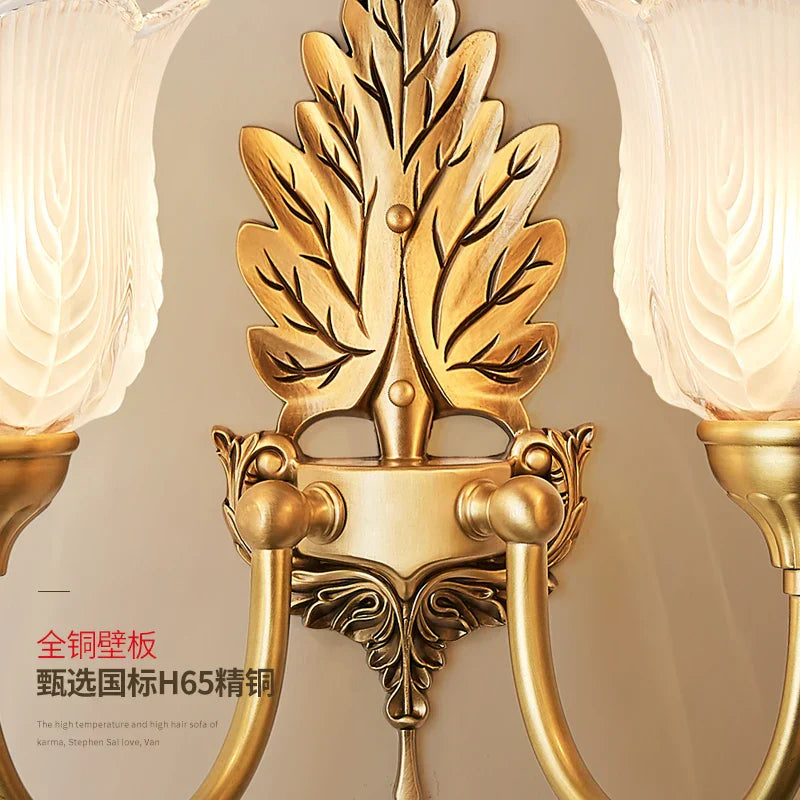 DecorBites™ Brass Wall Lamp | Retro LED for Living Room Bedroom Study Hotel Hallway