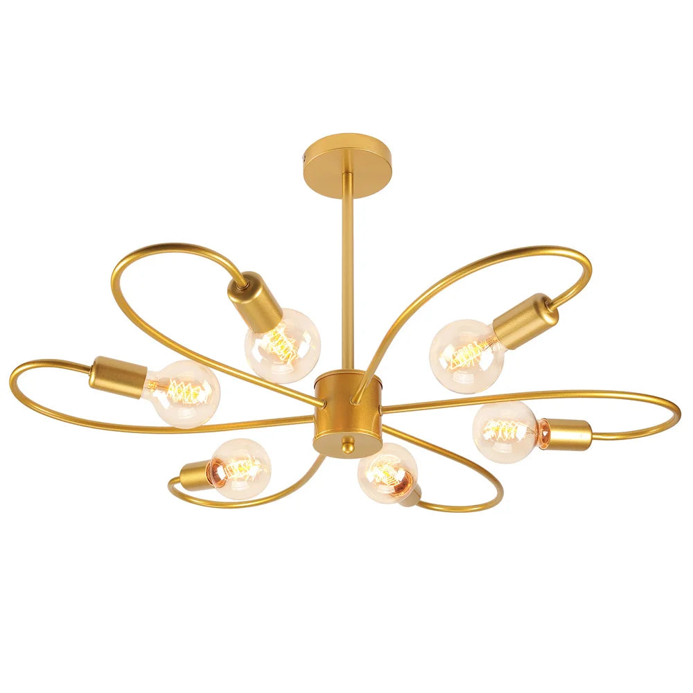 Lámpara de araña DecorBites™ con ramas LED para sala de estar, dormitorio y cocina