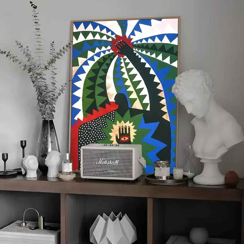 Decorbites™ Buntes Tiger- und Leoparden-Vintage-Poster-Wandkunst