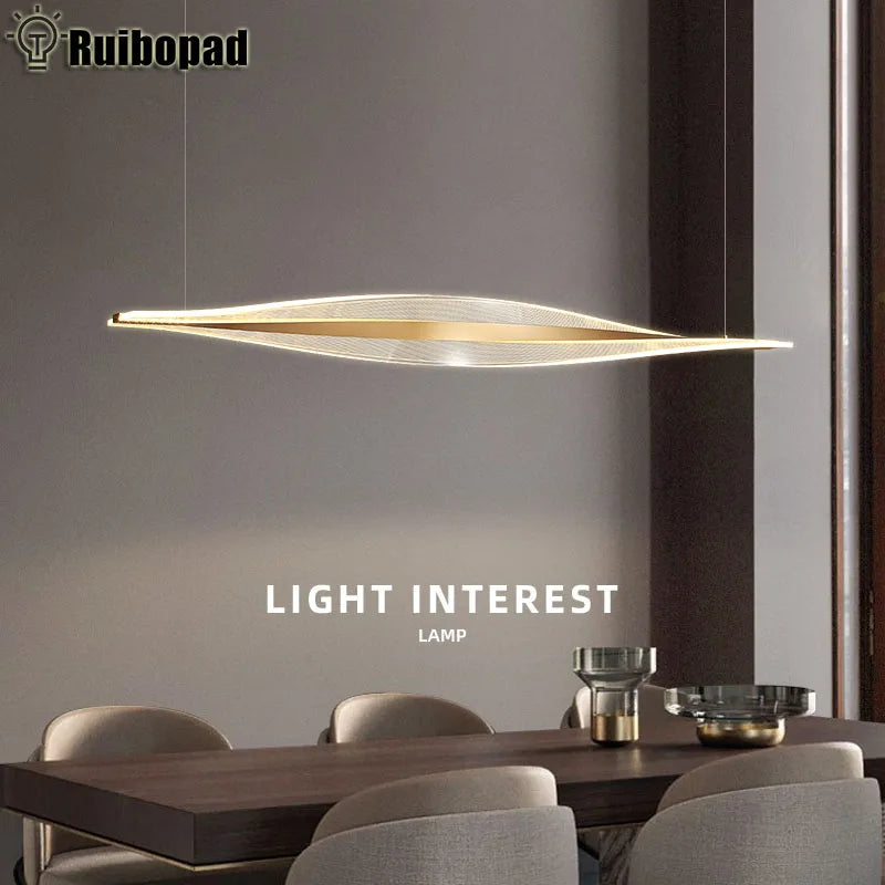 مصباح معلق LED أكريليك من DecorBites™ لغرفة الطعام والبار والمطبخ - مصابيح معلقة بسيطة