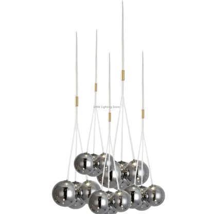 ثريا DecorBites™ الزجاجية - مصابيح LED بتصميم عصري من الشمال لديكور المنزل