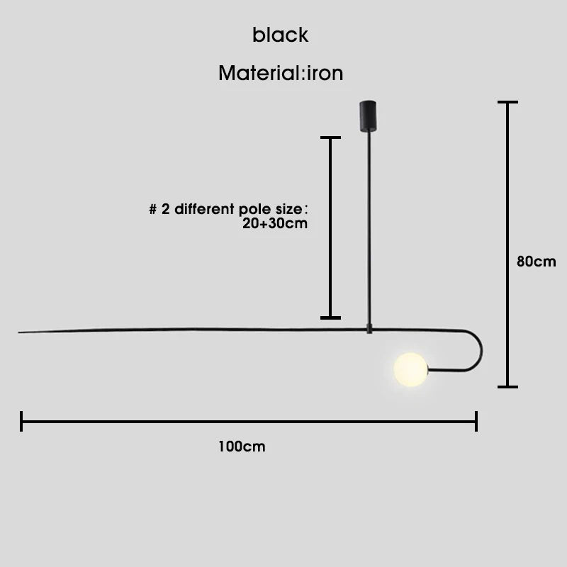 DecorBites™ Black & Gold Minimalist Iron Chandelier - Modern Nordic Design Lighting