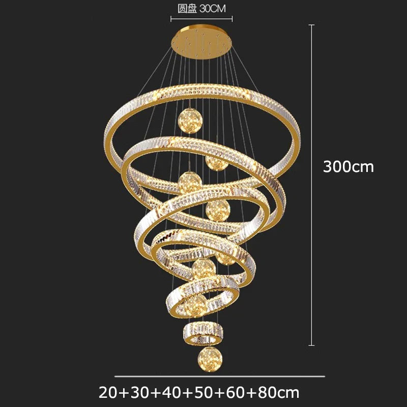 DecorBites™ Crystal Chandelier: Modern Living Room Pendant Lamp for Elegant Interior Lighting