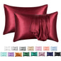 Decobites Silky Satin Pillowcase Set for King & Queen Size Luxury Comfort