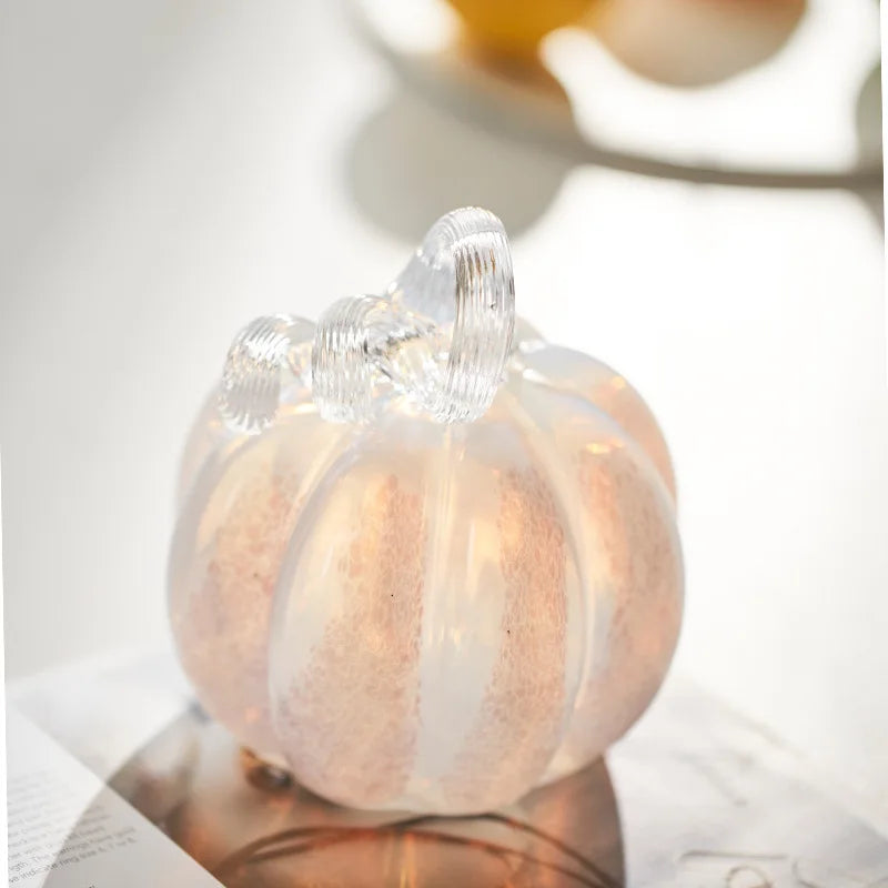 DecorBites™ Gradient Glass Pumpkin Decorative Figurine for Home Decoration