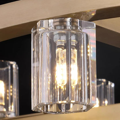 DecorBites™ Crystal Chandelier Pendant Light for Living Room Dining Room Ceiling Lighting