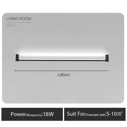 DecorBites™ Black Bar Linear Wall Light for Living and Dining Room Lighting