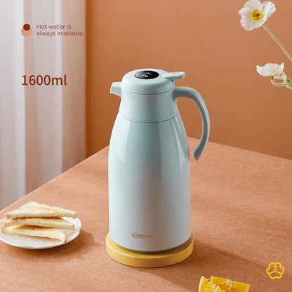 DecorBites™ Insulation Kettle: One-Key Temp Display, Large Capacity, Leakproof Thermos Bottle