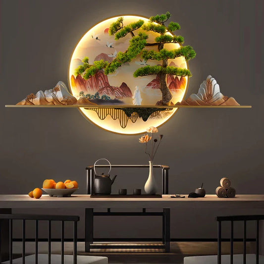 DecorBites™ 3D Landscape LED Picture Lamp for Home Decor - Modern Chinese Style