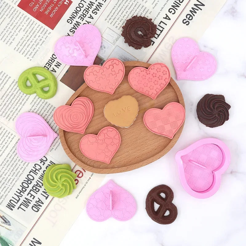 Cortador de galletas en forma de corazón DecorBites™ - Herramientas para decorar pasteles de San Valentín