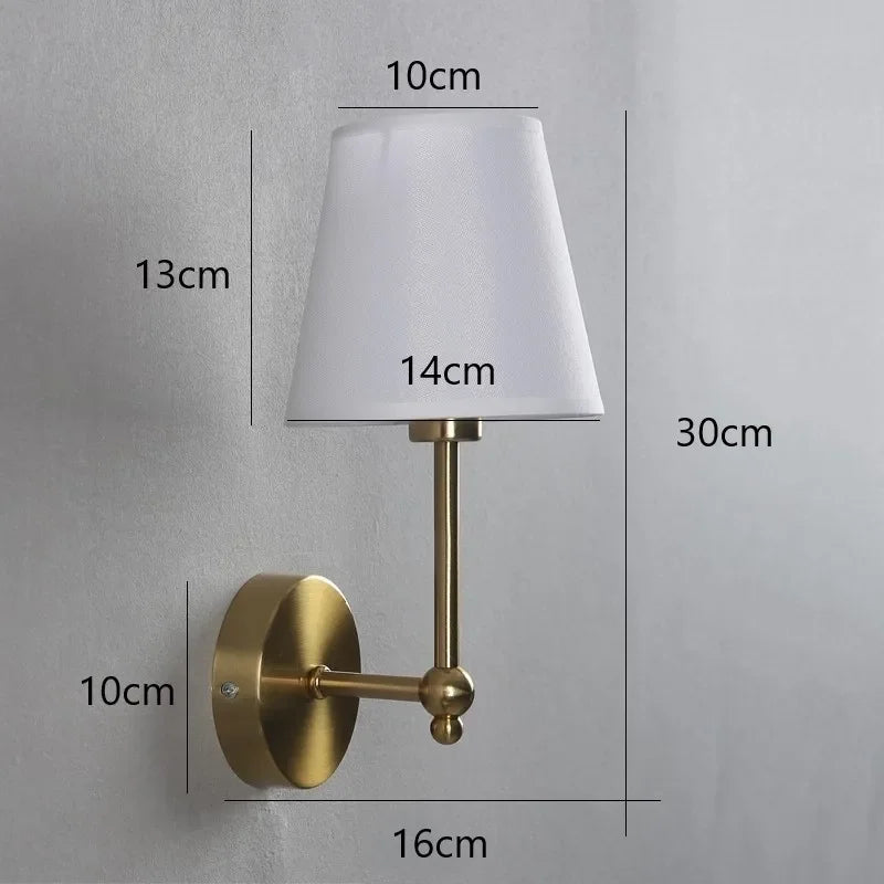 DecorBites™ Black & Gold LED Retro Wall Lamp Luxury Sconce Lighting for Bedroom