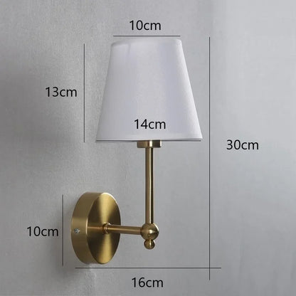 DecorBites™ Black & Gold LED Retro Wall Lamp Luxury Sconce Lighting for Bedroom