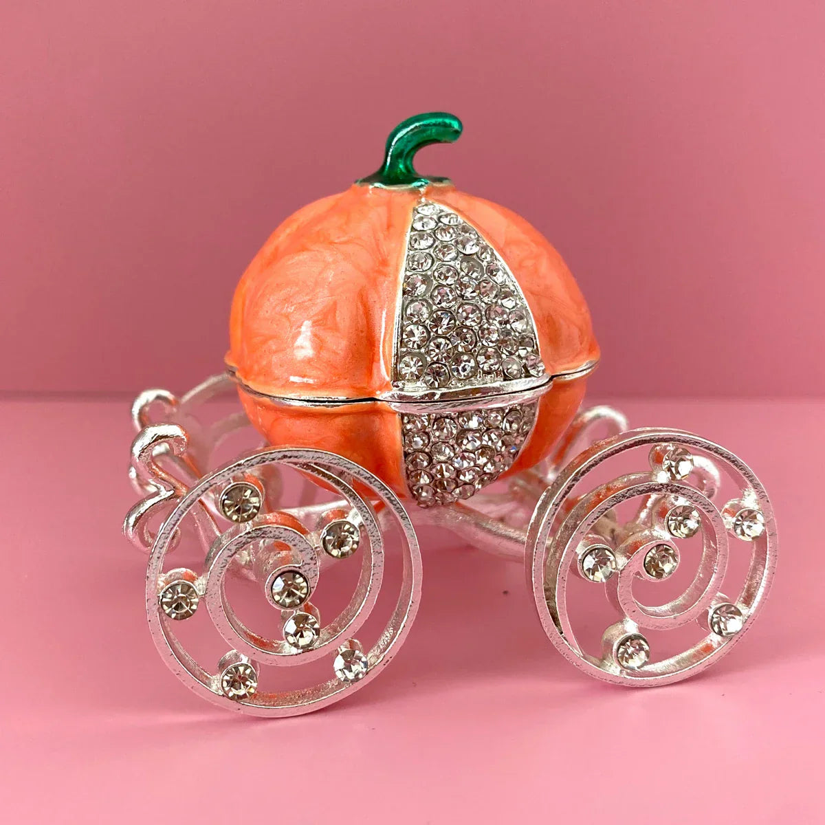 Joyero DecorBites™ Crown Carriage, soporte para anillos de boda, decoración para el hogar, regalo