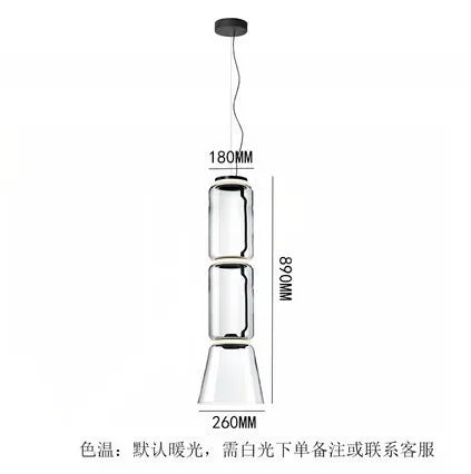 DecorBites™ Heavy Glass Modern Chandelier Pendant Lamps for Living Room, Dining Room, and Store