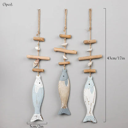 DecorBites™ Coastal Wooden Lighthouse & Ship Model for Mediterranean Home Decor