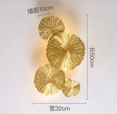 DecorBites™ Lotus Leaf LED Wall Lights for Living Room and Bedroom Decor