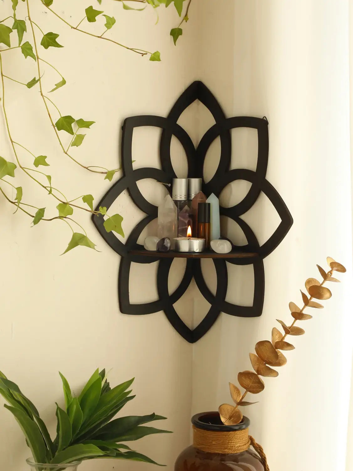 DecorBites™ Lotus Floating Wall Shelf - Multi-Style Home Decor