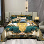 Decobites Luxe Vintage Brocade Cotton Gold Embroidered Bedding Set