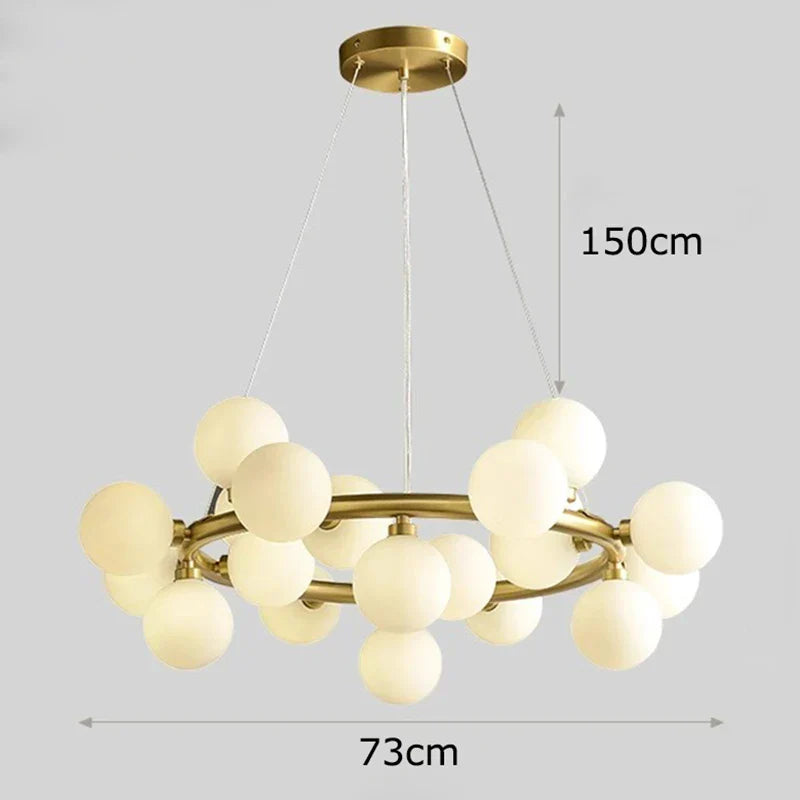 Copper Vintage LED Chandelier