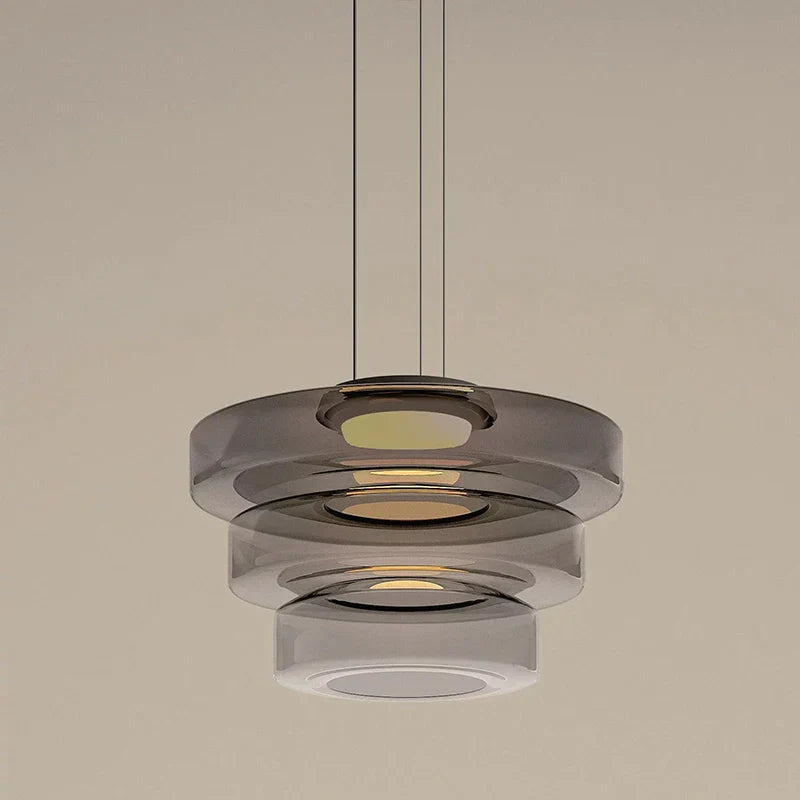 DecorBites™ Glass Plate Ceiling Pendant Lights LED Fixture