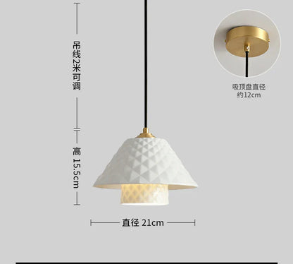 ديكوربايتس™ مصابيح نحاسية سيراميكية معلقة لتزيين المنزل