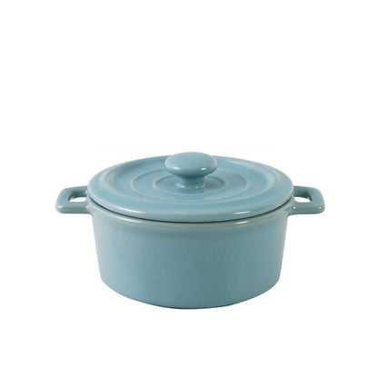 DecorBites™ Ceramic Mini Soup and Dessert Bowl with Cover - Multipurpose Cookware for Baby Food, Steaming, and Stewing