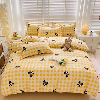 DecorBites™ Cartoon Printed Bedding Sets - Soft Quilt Cover Kit for All Seasons