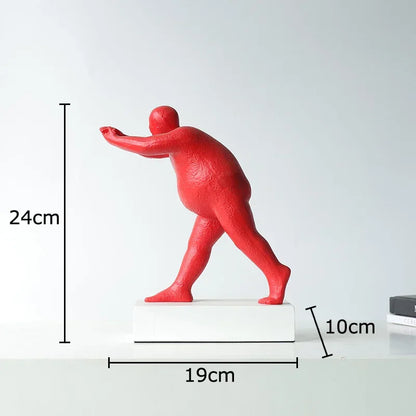 Escultura abstracta de resina, decoración moderna para el hogar de DecorBites™