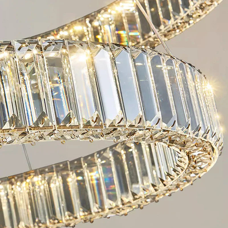 ثريا كريستالية من DecorBites™ لغرفة المعيشة والسلالم والسقف - إضاءة داخلية فاخرة