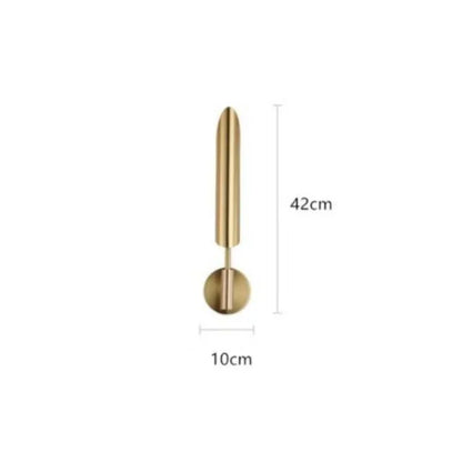 Lámpara de pared DecorBites™ Gold LED de un solo cabezal para sala de estar, dormitorio y pasillo