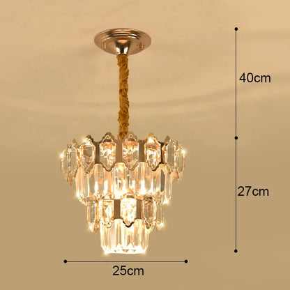 DecorBites™ Crystal LED Ceiling Chandelier for Home Decor
