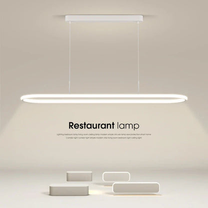 DecorBites™ LED Pendant Light for Dining Table Kitchen Home Decoration Indo Lighting Lustre White Black Fixture Hanging Lamp