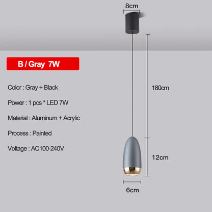 DecorBites™ LED Pendant Lights: Modern Chandeliers for Bedroom, Kitchen, and Bathroom