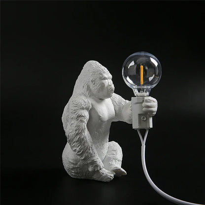 DecorBites™ King Kong Resin Night Light: Customizable LED Table Lamp for Modern Living Spaces