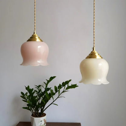 DecorBites™ Glass Copper Led Pendant Light: Nordic Modern Loft Decor for Bedroom, Kitchen, Bar