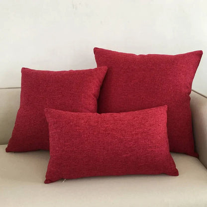 Funda para Cojín de Sofá Marfil™ Decorbites 30x50cm 40x40cm 45x45cm 50x50cm 60x60cm Color Sólido