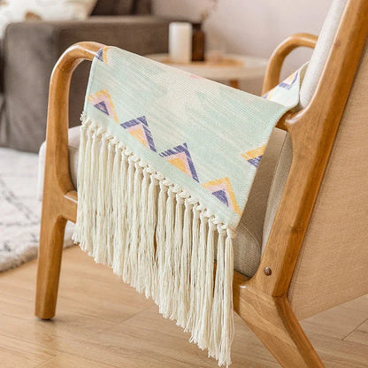 Nordic Macrame Tapestry Wall Hanging Bohemian Chic Handmade Woven Home Decor for Bedroom Living Room Background Wall Decoration