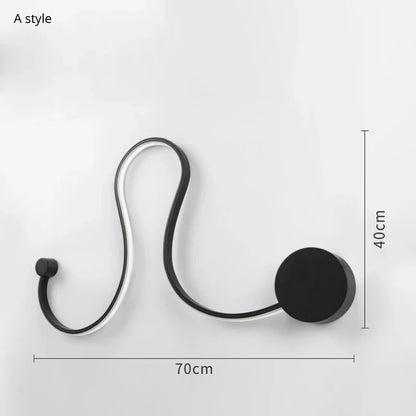 DecorBites™ Iron Body LED Wall Lamp for Bedroom, Living Room, Study - Modern Sconce Fixture