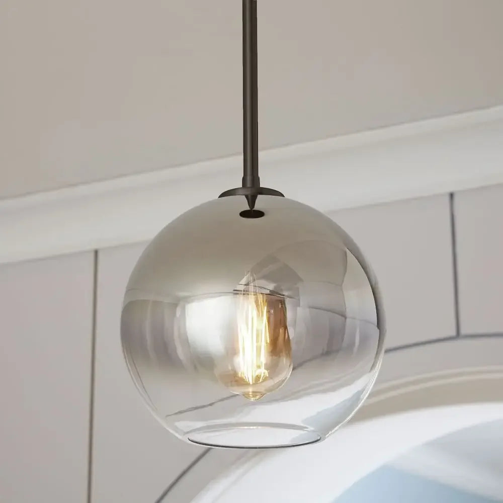 DecorBites™ Glass Ball Pendant Light for Living and Dining Spaces