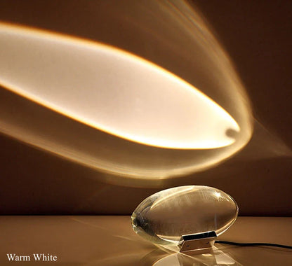 Lámpara de mesa LED de cristal DecorBites™: Elegante luz nocturna para la decoración de la sala de estar y el dormitorio.