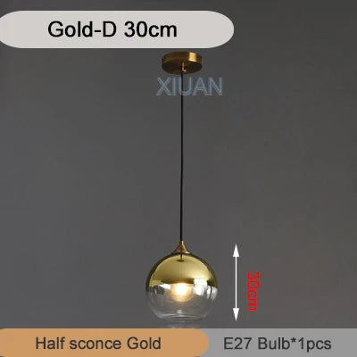 DecorBites™ Industrial Glass Pendant Light for Dining Table, Kitchen, Bar, Office - E27