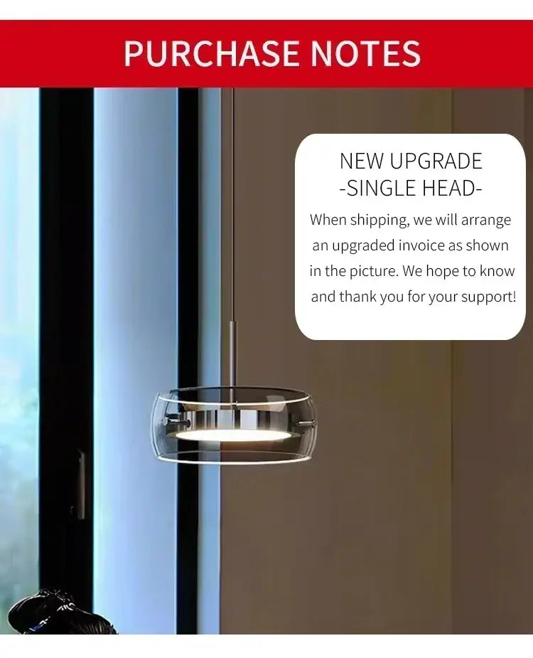 DecorBites™ Modern Glass Dining Table Pendant Light
