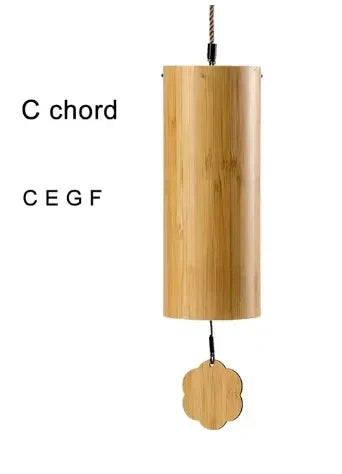 أجراس الرياح الخشبية المصنوعة من الخيزران من DecorBites™: ديكور خارجي موسيقي مصنوع يدويًا للحديقة والمنزل