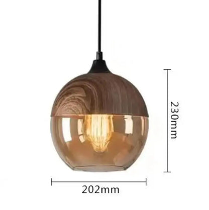 DecorBites™ Black Glass Pendant Light Fixture for Modern Indoor Decor & Dining Room