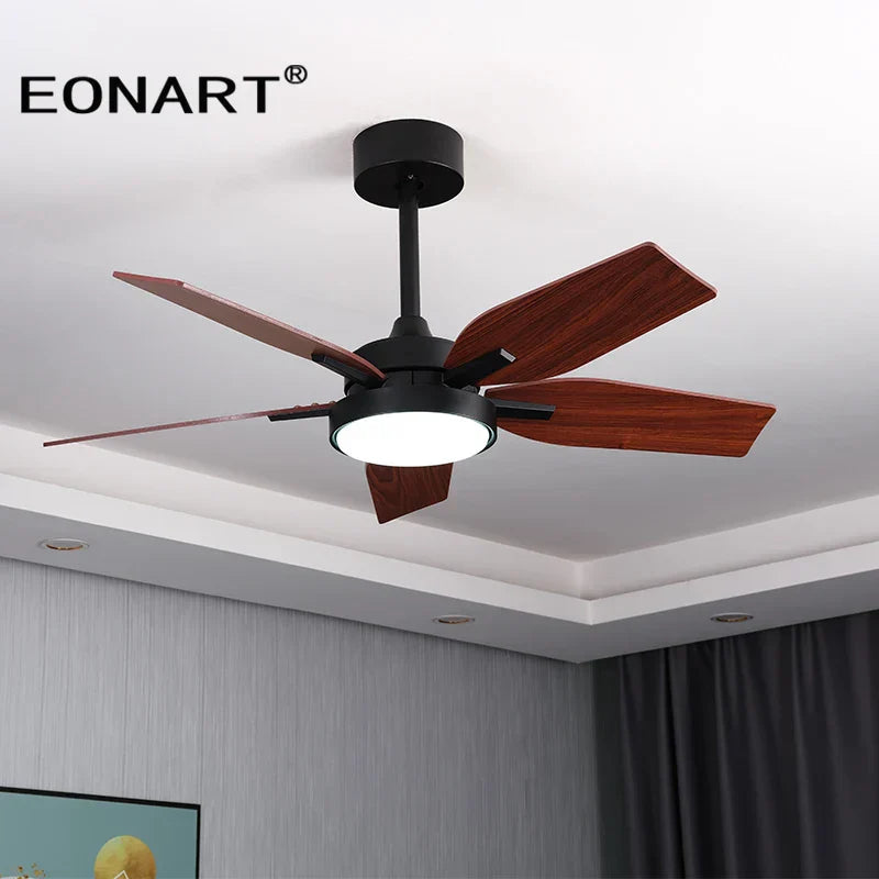 DecorBites™ 40" LED Ceiling Fan with Plywood Blades & Remote Control