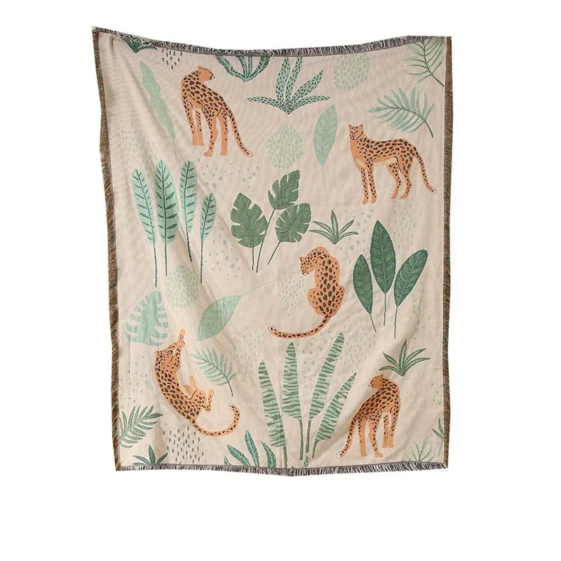 DecorBites™ Gothic Thread Double-sided Tapestry Blanket - Versatile Homestay and Outdoor Decoration