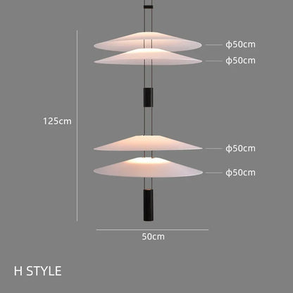 DecorBites™ Circular Pendant Light: Modern Minimalist Hanging Lamp for Living Room, Dining, Bar