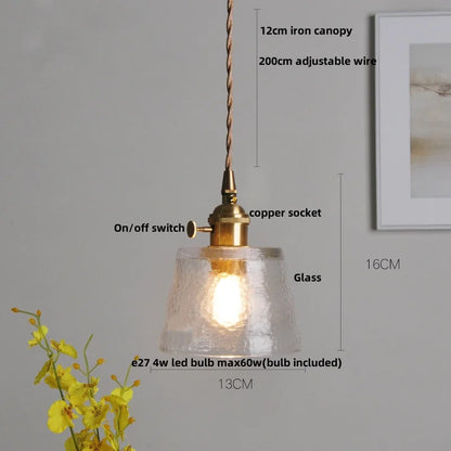 DecorBites™ Green Glass Adjustable LED Pendant Lamp - Modern Nordic Hanging Light
