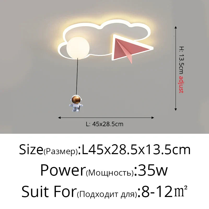 DecorBites™ Children's Room Ceiling Chandelier Light - Modern Dimmable Indoor Lighting