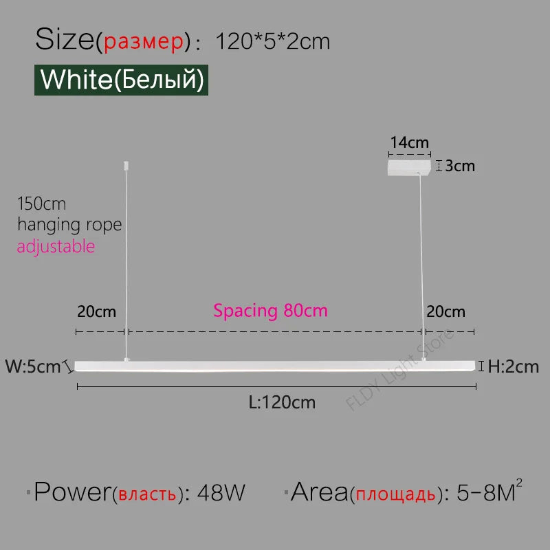 DecorBites™ LED Chandelier for Modern Nordic Minimalist Style Dining Room and Kitchen